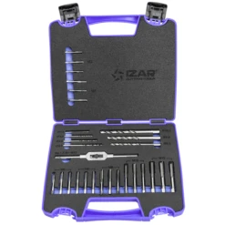 Coffret Jeu De Tarauds à Main M3-M4-M5-M6-M8-M10-M12 Mm : Izar 69624