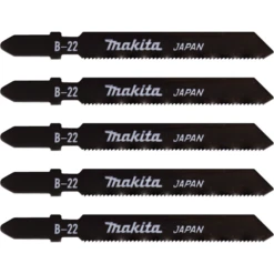 Lame Scie Sauteuse Métal Pvc Alu Inox HSS B-22 Makita - Lot De 5