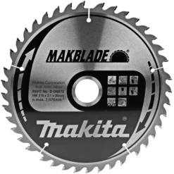 Lame Scie Circulaire Bois TCT Makblade Makita Diamètre 216x30mm 40 Dents