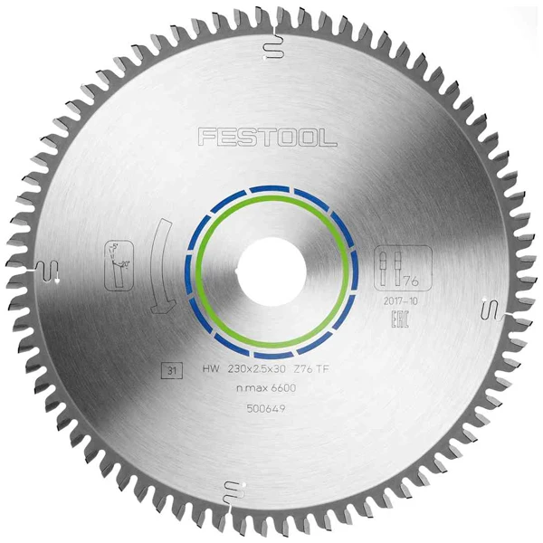 Lame Scie Circulaire Festool HW 230 X 2,5 X 30 TF76 Aluminium Plastique â Image 2