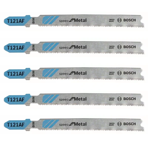 Lame Scie Sauteuse Bosch T 121 AF Speed For Metal Jeu De 5 Lames