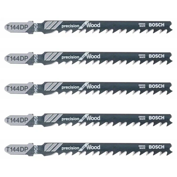 Lame Scie Sauteuse Bosch T 144 DP Precision For Wood Jeu De 5 Lames – Image 2