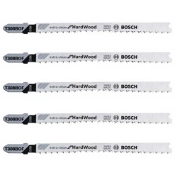 Lame Scie Sauteuse Bosch T 308 BOF Extra-Clean Hard Wood Jeu De 5 Lames