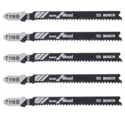 Lame Scie Sauteuse Bosch T 119 B Basic For Wood Jeu De 5 Lames