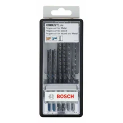 Lame Scie Sauteuse T Bosch Robust Line Progressor Bois Métal Coffret 6