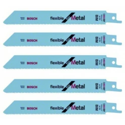 Bosch Lame Scie Sabre Pour Métal S 922 BF Jeu De 5 Lames 2608656014