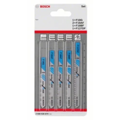 Lame De Scie Sauteuse Bosch Métal Queue Droite Fein Set De 5 Pièces