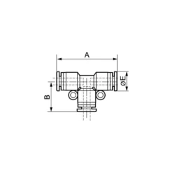 Raccord Té égal RPT ET Prevost Pour Tube Diamètre Extérieur De 8 Mm RPT ET0808