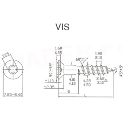 Rocket Vis Faîtage Avec Rondelle EPDM Ø 20 Mm - Inox A2 - 4,5 X 120/100 Mm - Boîte De 50 351400035004