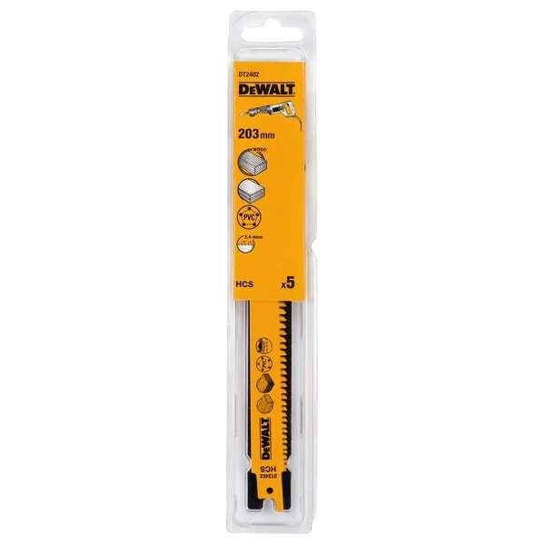 Lame Scie Sabre Bois Plastique Dewalt D2402-QZ Progressor 203 Mm – Image 2