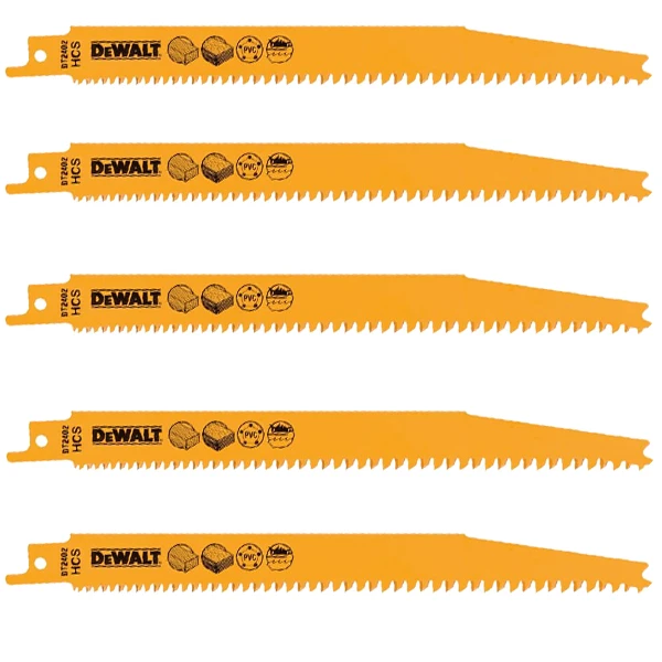 Lame Scie Sabre Bois Plastique Dewalt D2402-QZ Progressor 203 Mm