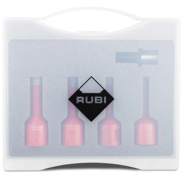 4 Trépans Ø 6, 8, 10, 12 Mm Et Adaptateur - Mini Drygres Rubi – Image 4