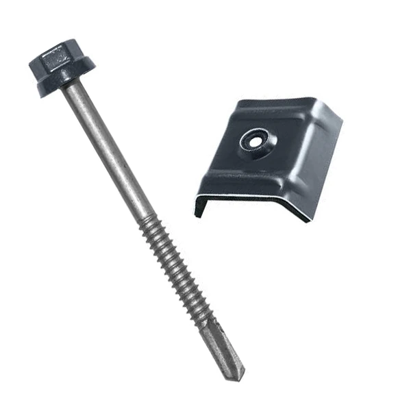 Fixations Bacs Acier Sur Poutres IPN - Zacrovis + Cavalier - 5.5 X 85 Mm - Gris Anthracite - RAL 7016 - BoĂźte De 100 Etanco 603075236 â Image 2