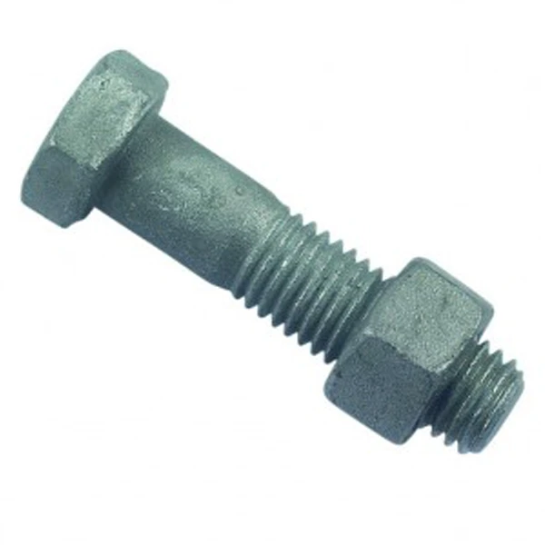 Boulon Charpente - TH - FP - Acier Galva - SB Classe 8.8 - M12x40mm â Image 2