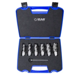 Set De Fraises à Carotter HSS 4070 Pour Perceuse Magnétique - Izar - 12-14-16-18-20-22 Mm