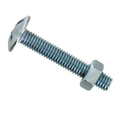 Boulon Poêlier Empreinte Cruciforme - Acier Zingué - M6 X 40 Mm - Boîte De 60