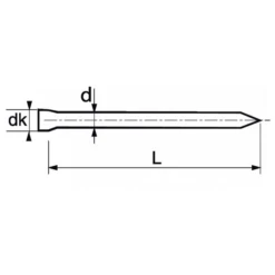Pointe Tête Homme Inox A2 - 1.6 X 30 Mm - Boîte De 1 Kg 627851,6X30