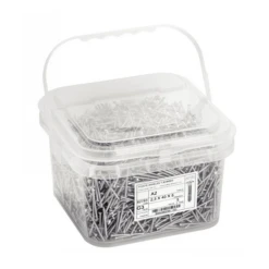 Pointe Annelée Tête Bombée En Acier Inoxydable A2 Filetage Total 2.3x40mm Boîte De 250g