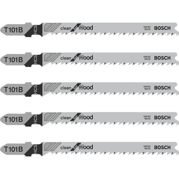 Bosch Lame De Scie Sauteuse Pour Bois T 101 B Jeu De 5 Lames 2608630030 â Image 4