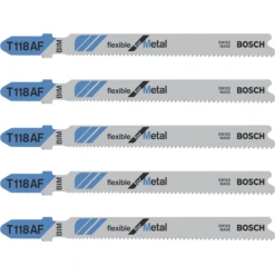 Bosch Lame De Scie Sauteuse Pour Métal T 118 AF Jeu De 5 Lames : 2608634505