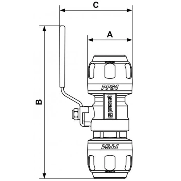 Vanne Prevost PPS1 RSI25 Pour Tube Diamètre Extérieur 25 Mm – Image 2