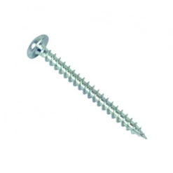 Vis Bois Agglo Tête Cylindrique Pozidriv Zingué Blanc F Total 6x50mm 250