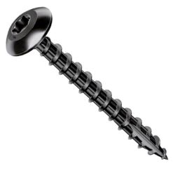 Vis Bois Rocket Penture Torx Acier Revêtu Noir Filetage Total 7x70 Mm